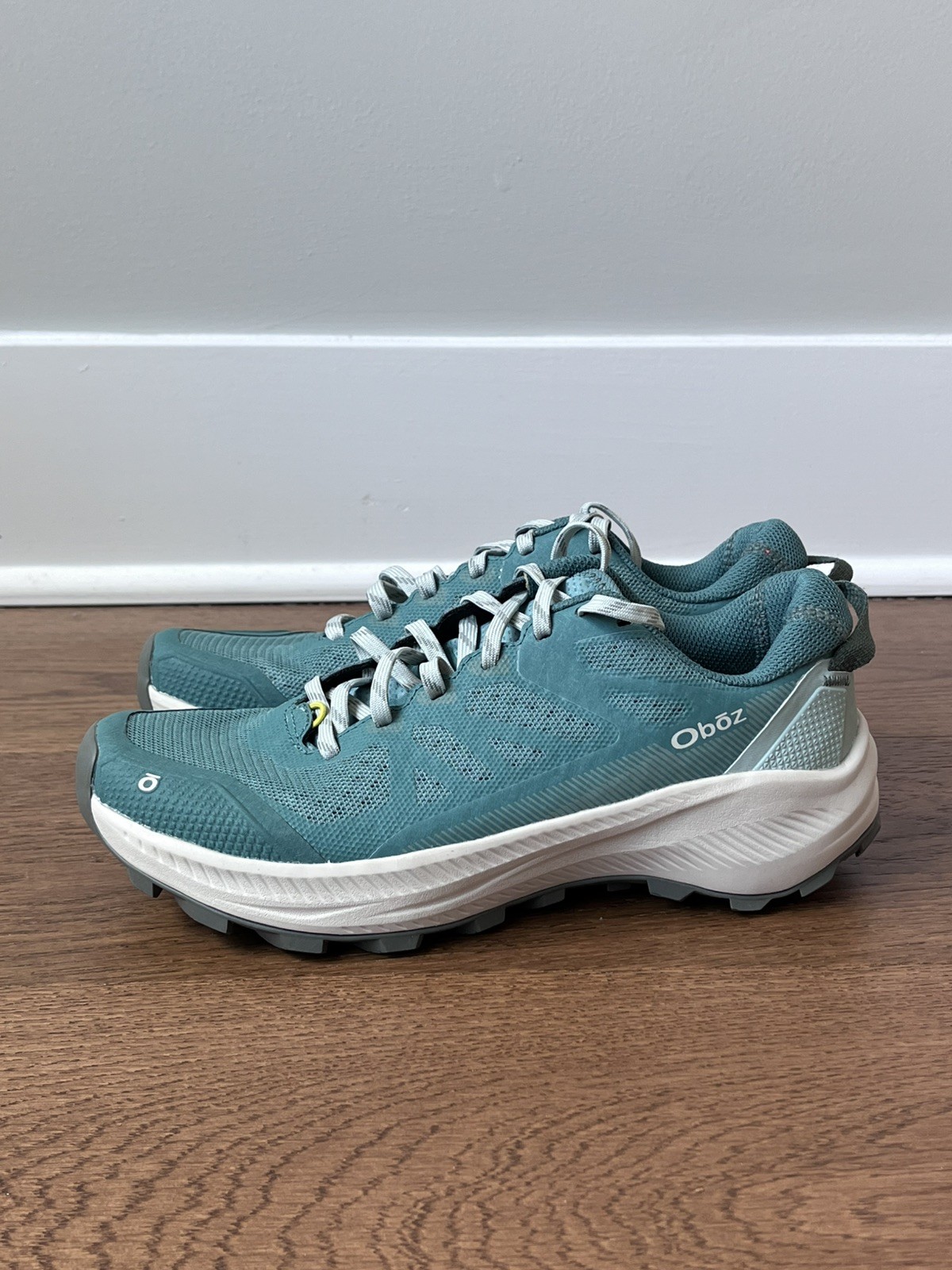 Oboz Katabatic Lace Up Outdoor Hiking Shoes NEW Size 7 Blue Teal