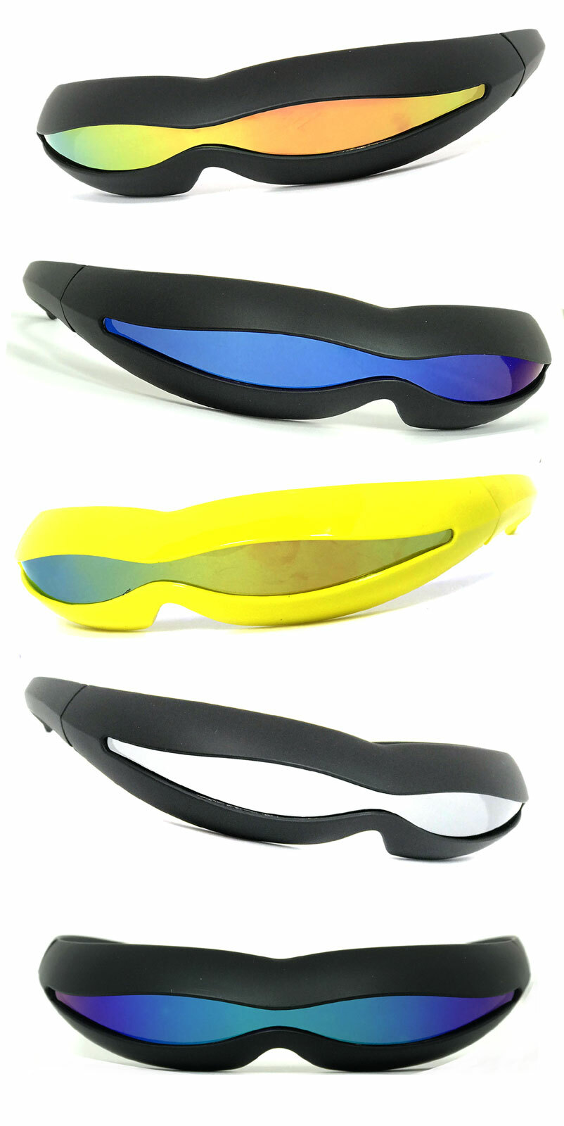 SPACE ROBOT PARTY RAVE COSTUME CYCLOPS FUTURISTIC SHIELD SUN GLASSES