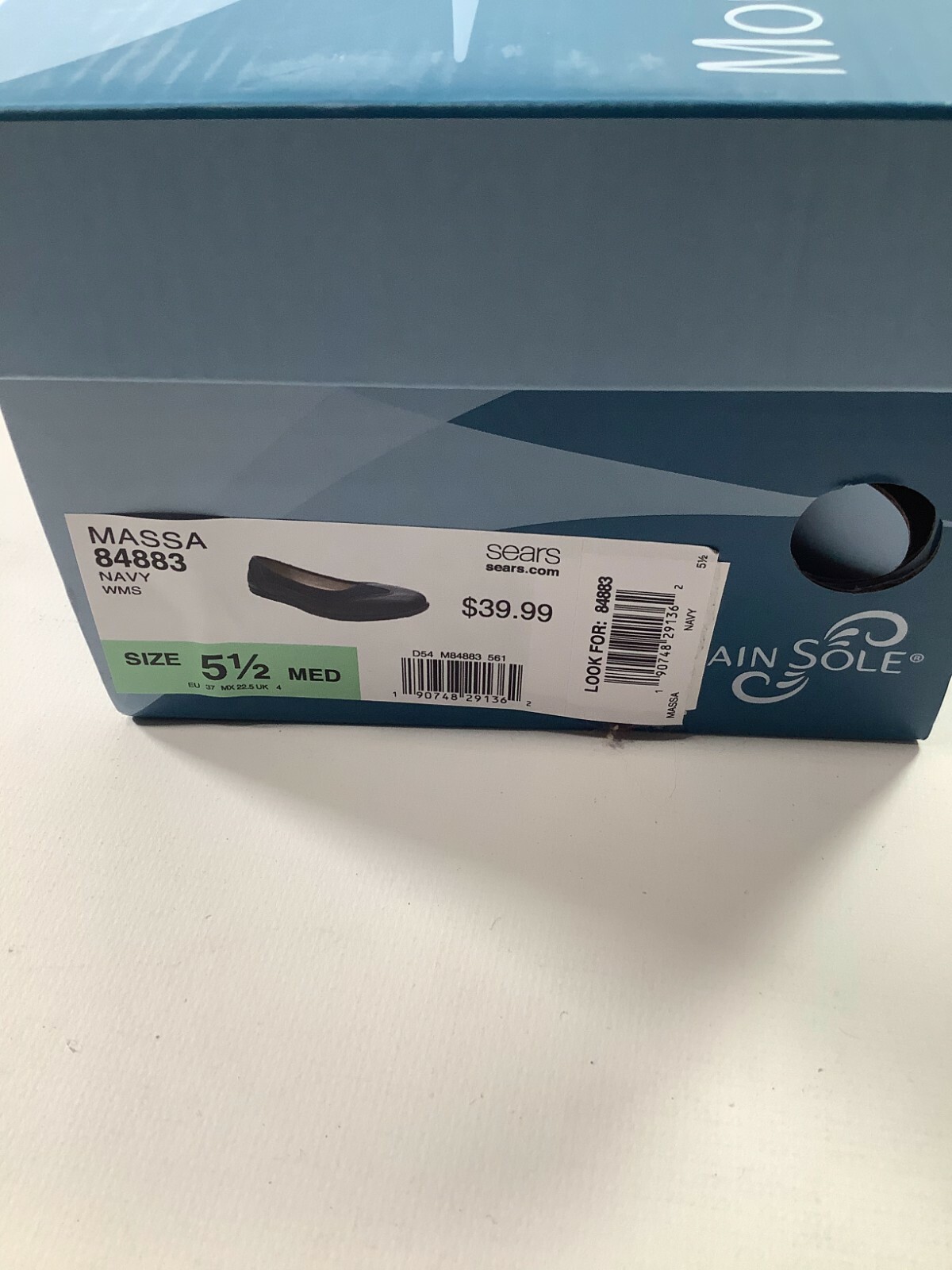 Womens Mountain Sole Navy Massa Shoes (5.5M) NEW! NIB