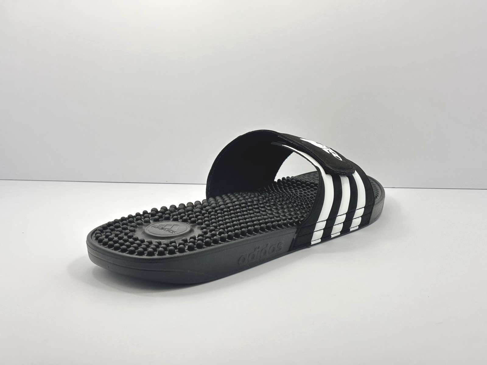 Size 11 Men’s/12 Women’s Adidas Adissage Slide Black/White F35580 New W. Tags