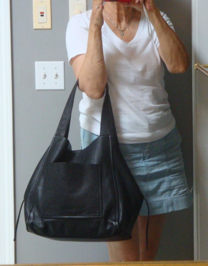ZARA BASIC Large Black Tote Shopper Hobo Shoulderbag Strong School Weekender Bag