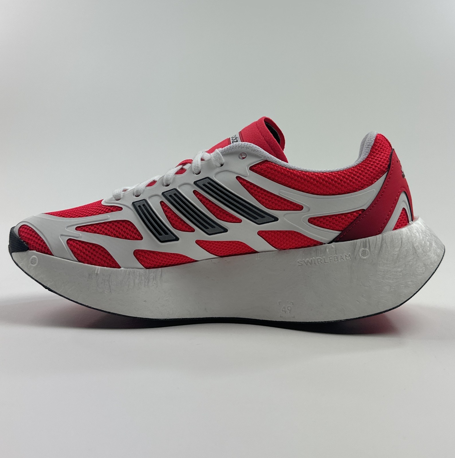 adidas Adizero Aruku White Pure Ruby Red Mens 8 Shoes Athletic Running JI0308