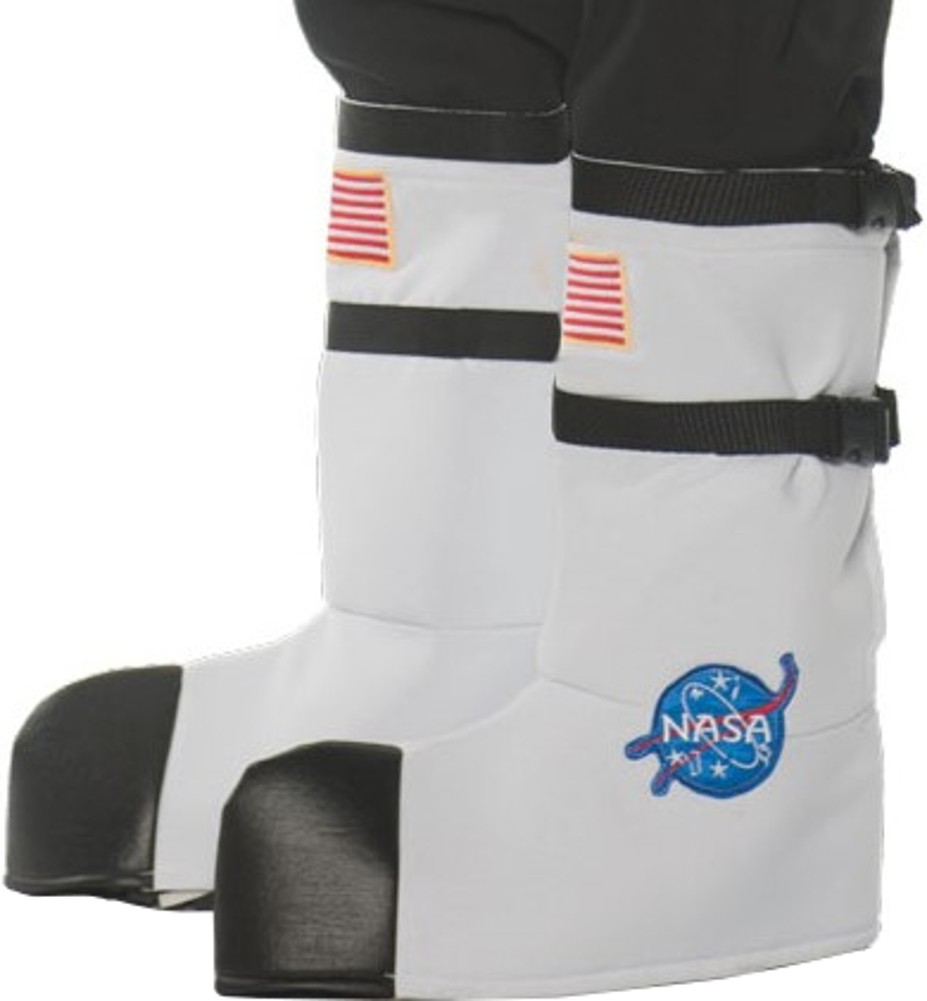 Adult’s White Astronaut Boot Tops Costume Accessory