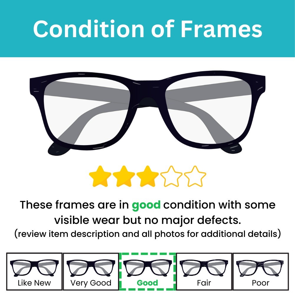 Coach KIT (S8013) Black Replacement 58-16-125mm Sunglass FRAMES ONLY – GOOD