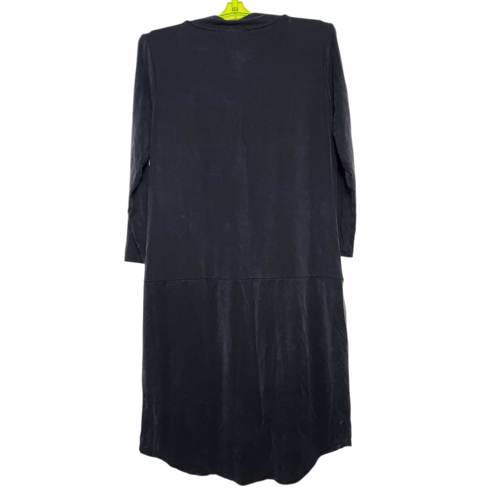 Anthropologie Dolan Dress Size Medium Tegan Black Tunic Soft Cupro Minimal 3/4