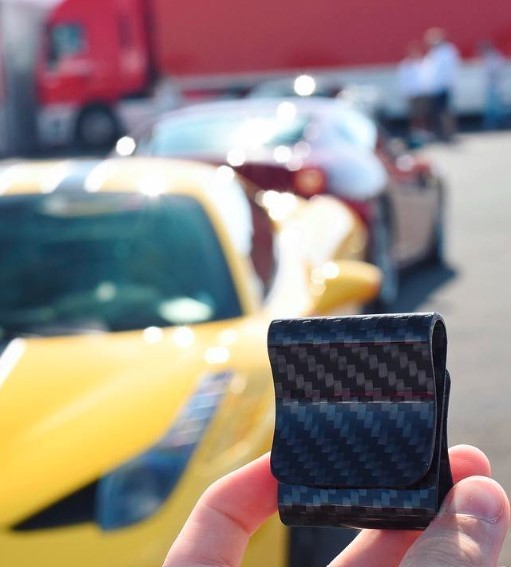 Carbon Fiber Money Clip , RFID blocking, Slim Minimalist Wallet, 5 year warranty
