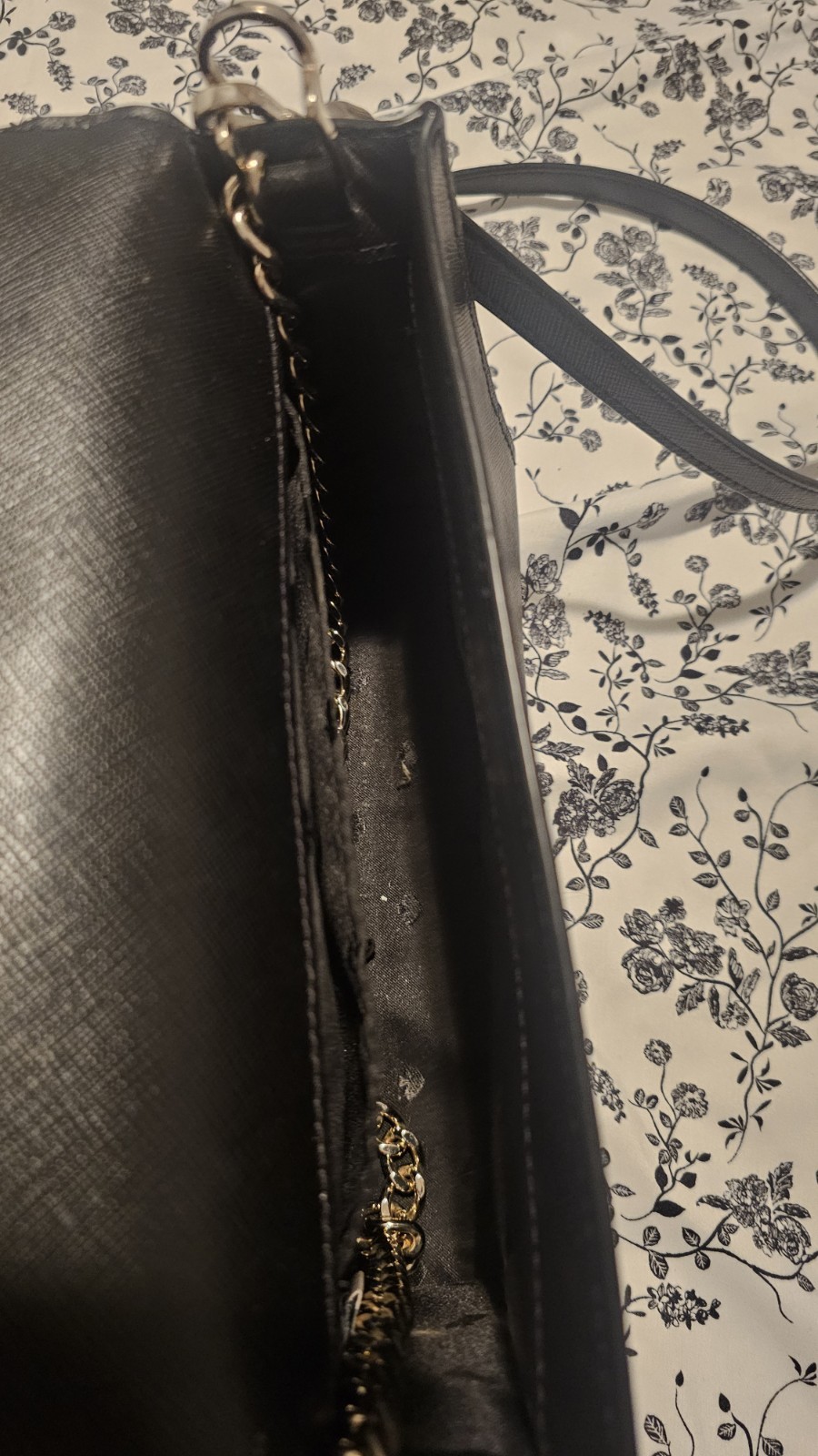 Kate Spade New York Black Saffiano Leather Crossbody Bag