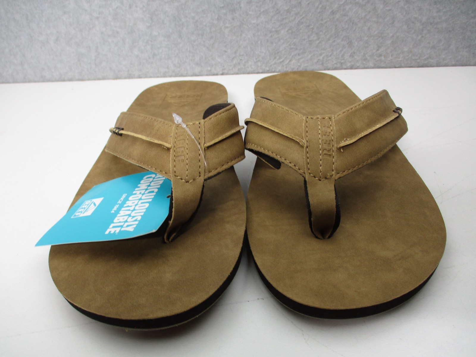 Reef Marbea Flip Flop Sandals Mens Sz 9 Bronze Brown (Tan)
