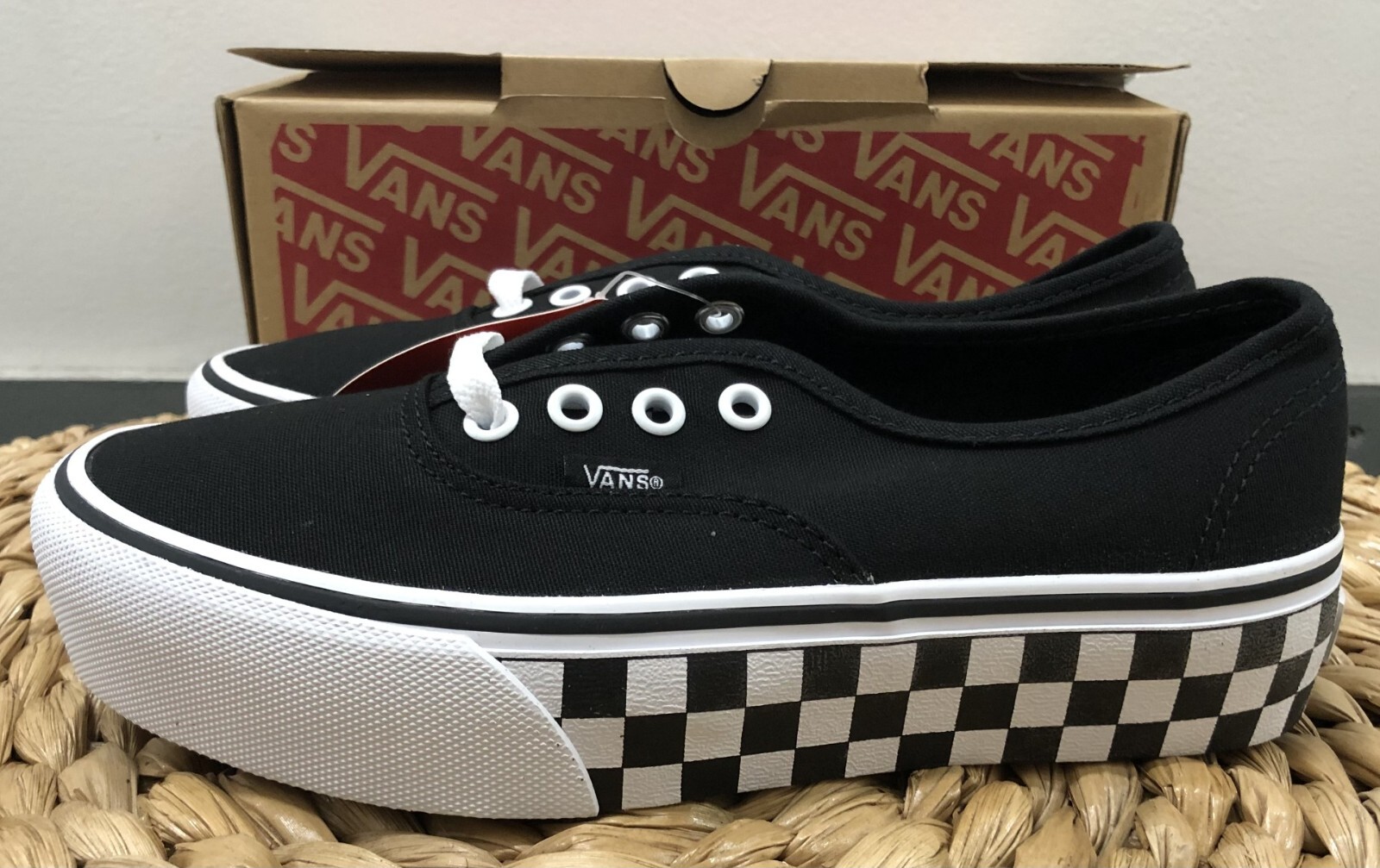 Vans Comfycush Red Black Half Big Checker Women’s 6.5 Men’s 5 Sneaker Shoes NEW