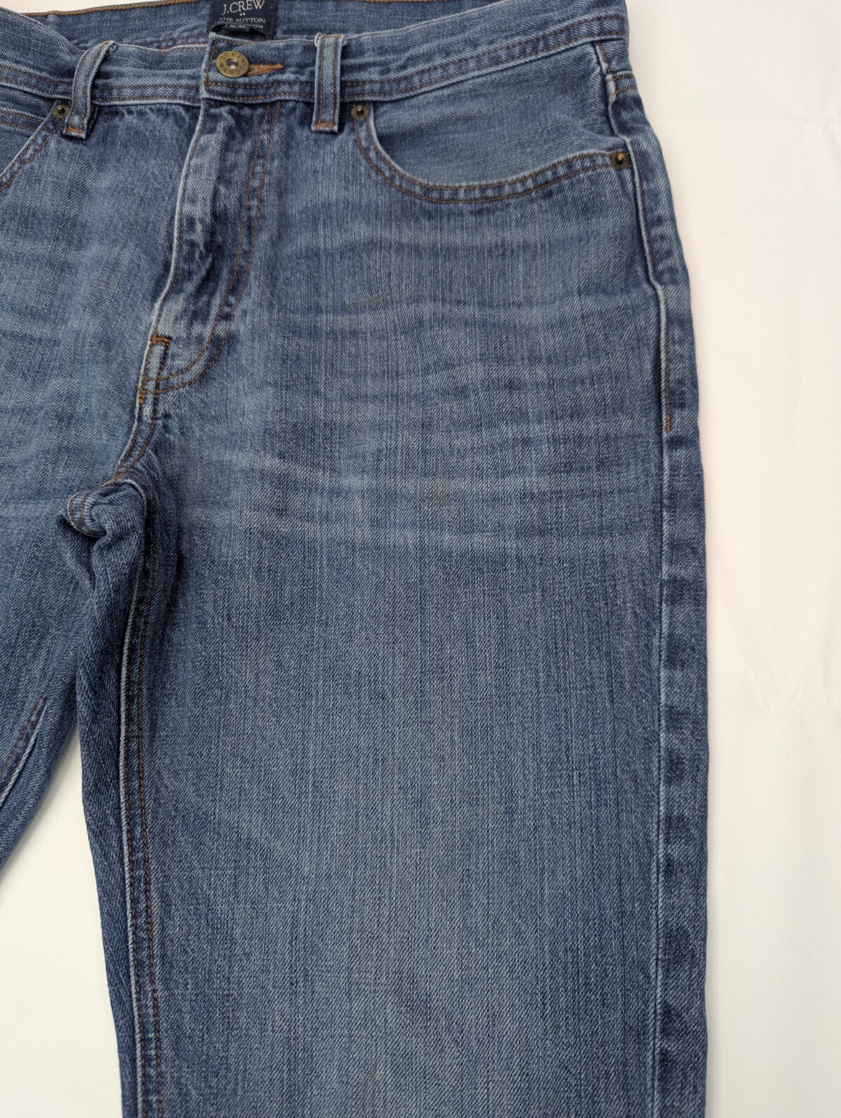 J Crew The Sutton Straight Leg Denim Blue Jeans, Men 31×30 (True 31×29) Cotton