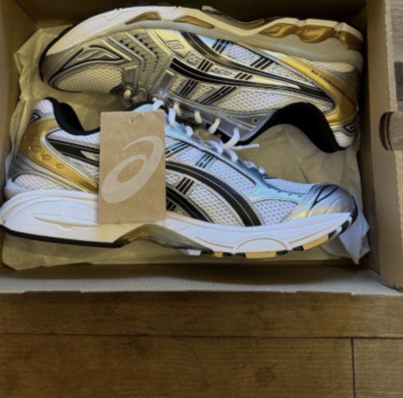 Asics Gel Kayano 14 White Pure Gold