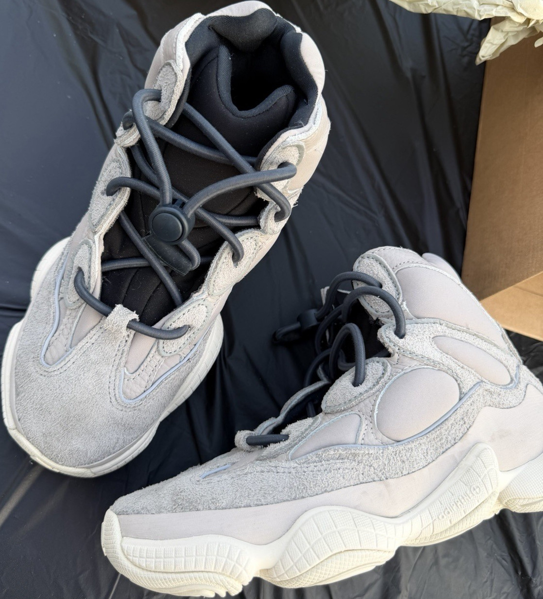 adidas Yeezy 500 High Mist Stone GV7775 High Top Suede White Men’s Sneaker
