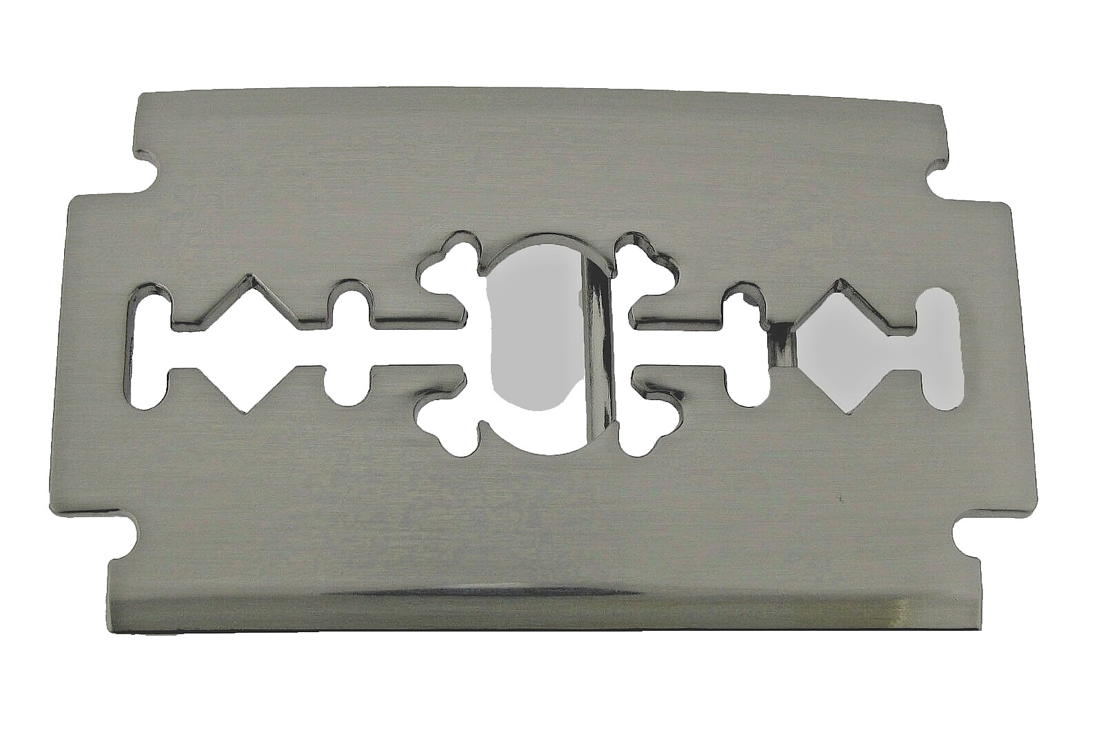 New Silver Razor Blade Barber Gift Belt Buckle Punk Hip Biker Cutter Rock Gothic