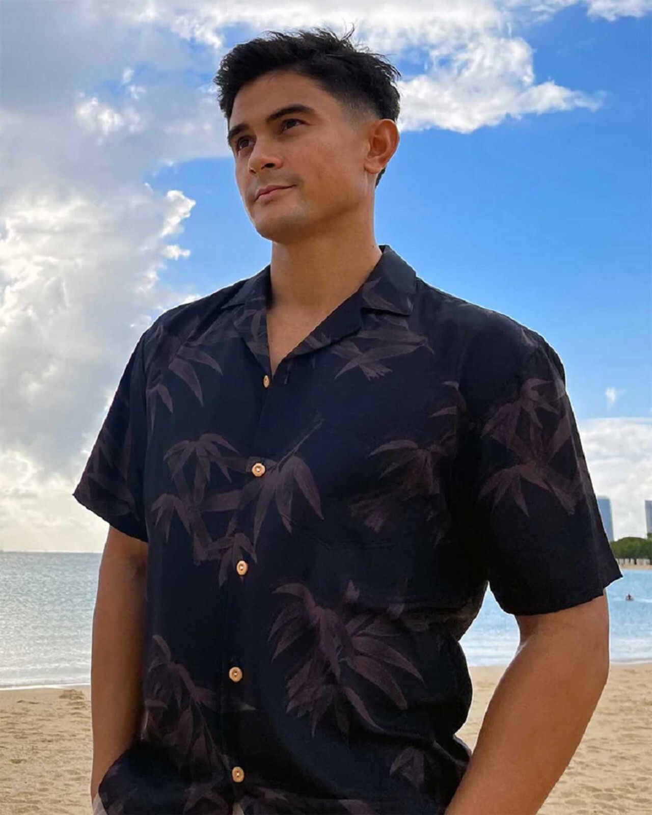 Paradise Found “Bamboo Wedding” Hawaiian Shirt