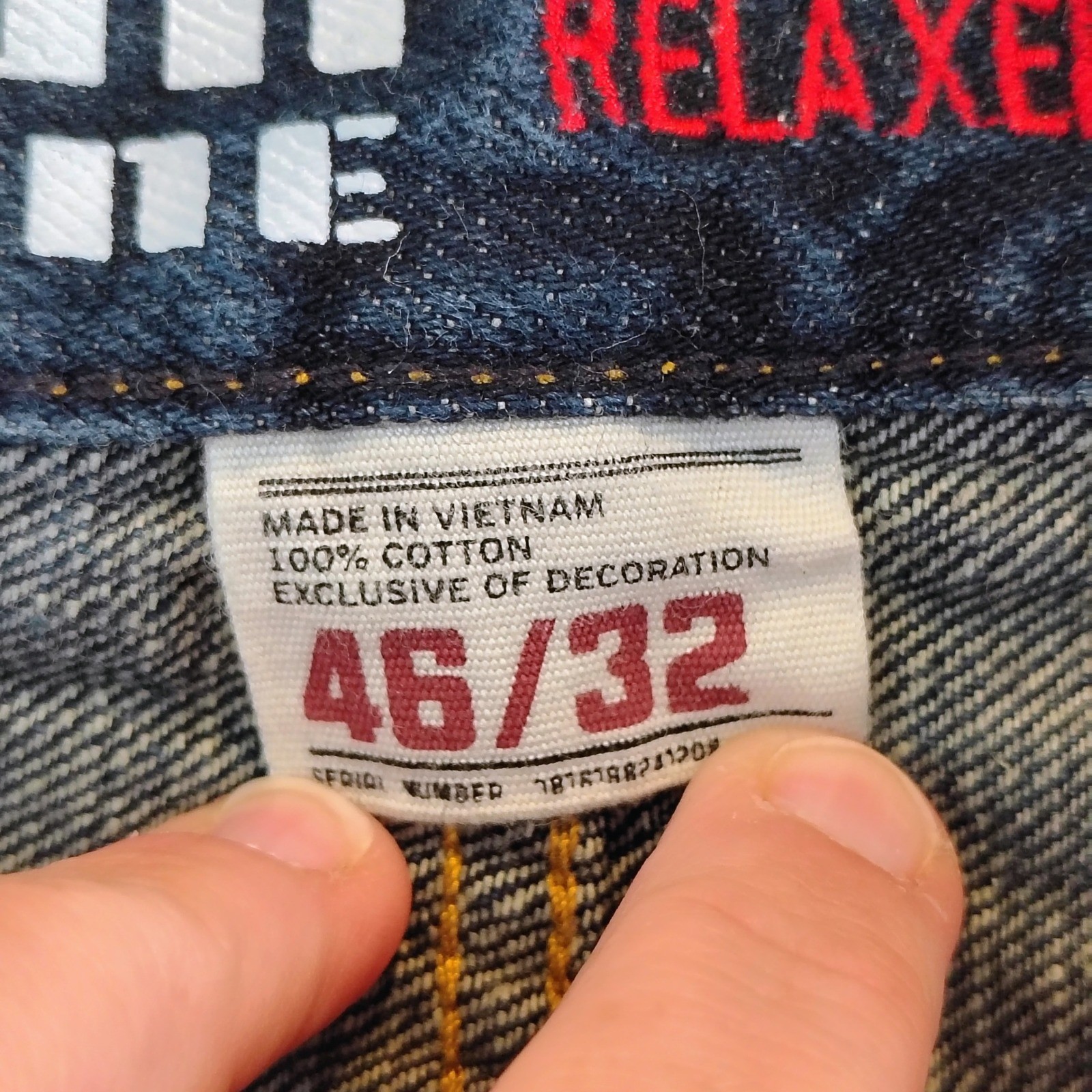 Urban Pipeline Mens Relaxed Straight Leg Jeans Medium Wash Blue 46/32 Denim