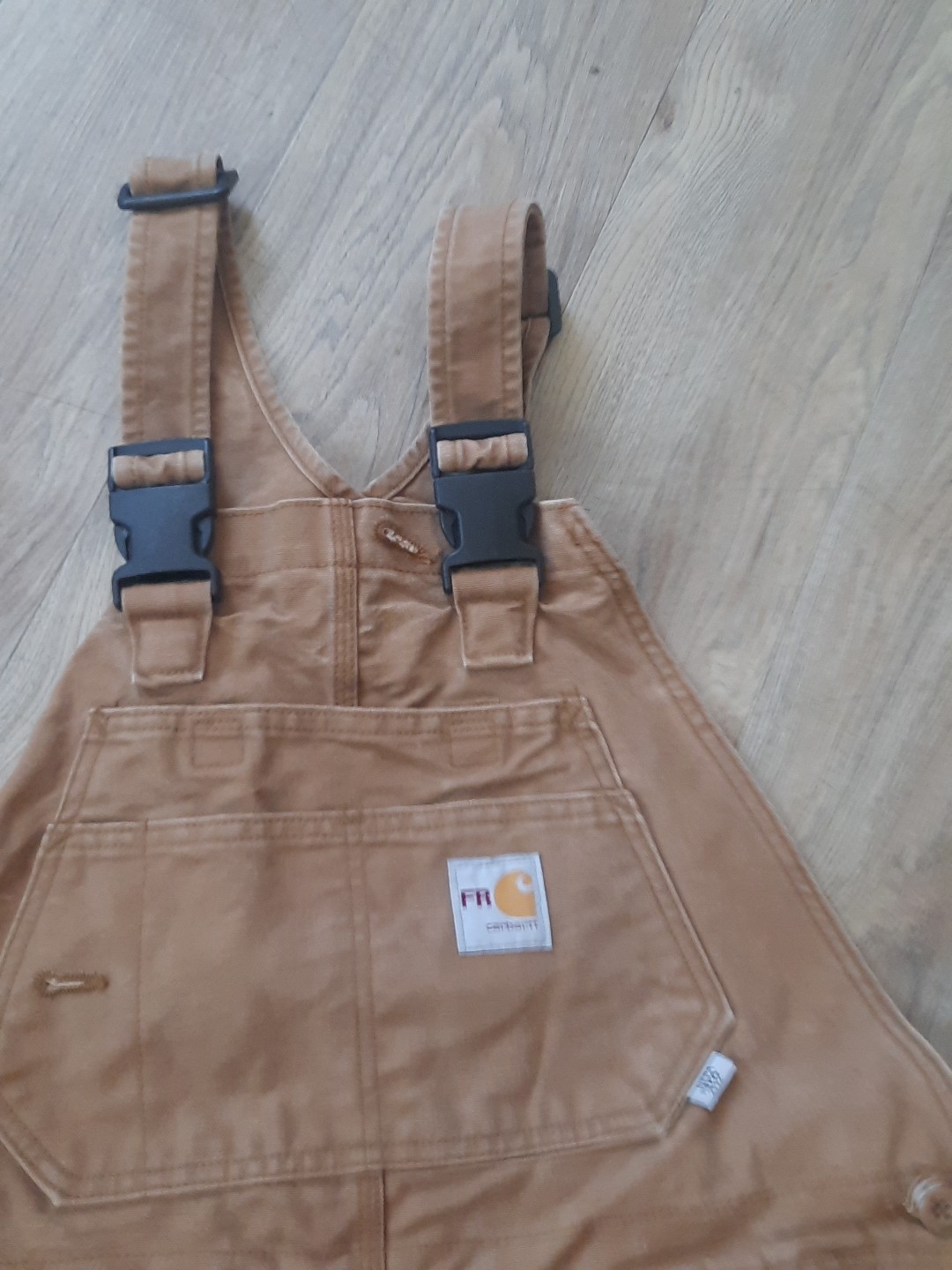 Carhartt Overalls 34×30 Brown Duck Canvas Work Bib Double Knee RN# 14806