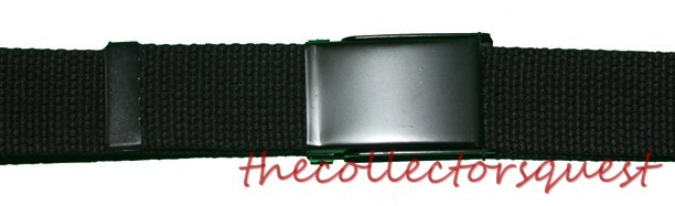 NEW 1.5″ inch WIDE FLIPTOP ADJUSTABLE CANVAS MILITARY WEB GOLF BLACK BELT BUCKLE