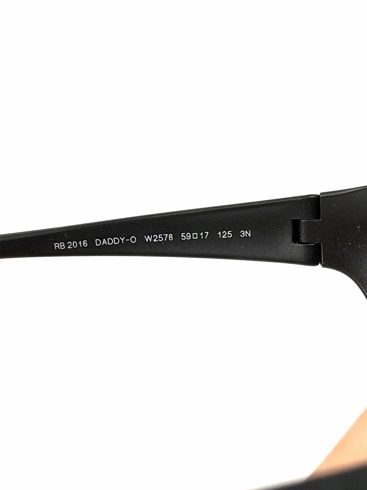 Ray Ban RB2016 DADDY-O Wrap Sunglasses, W2578 Rubber Black