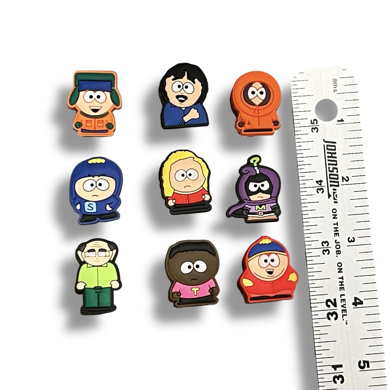 NEW! 9 Pc South Park Shoe Charms Compat W/ Croc Sandals Variety Set (As Shown)