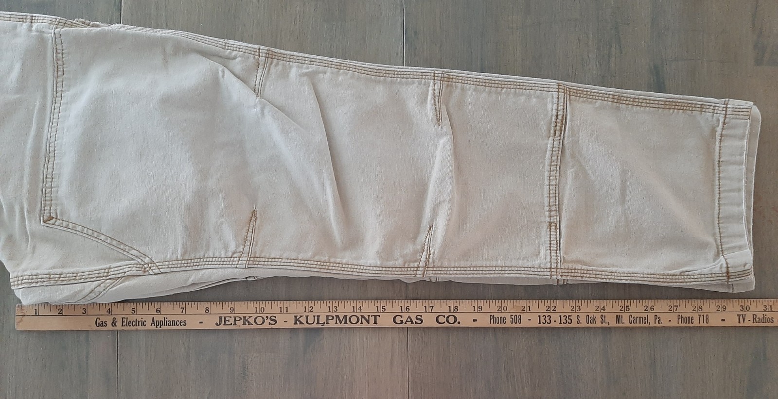 Distressed Faded Carhartt 102802-918 Double Knee Work Pants