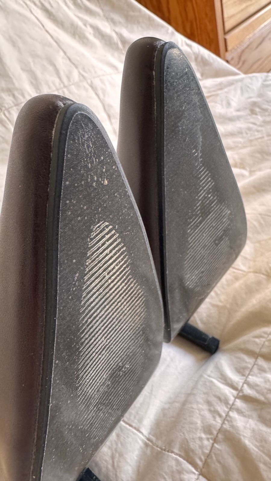 Womens genuine leather shoes with extreme with 7.5″ heels Size 45 or US 13