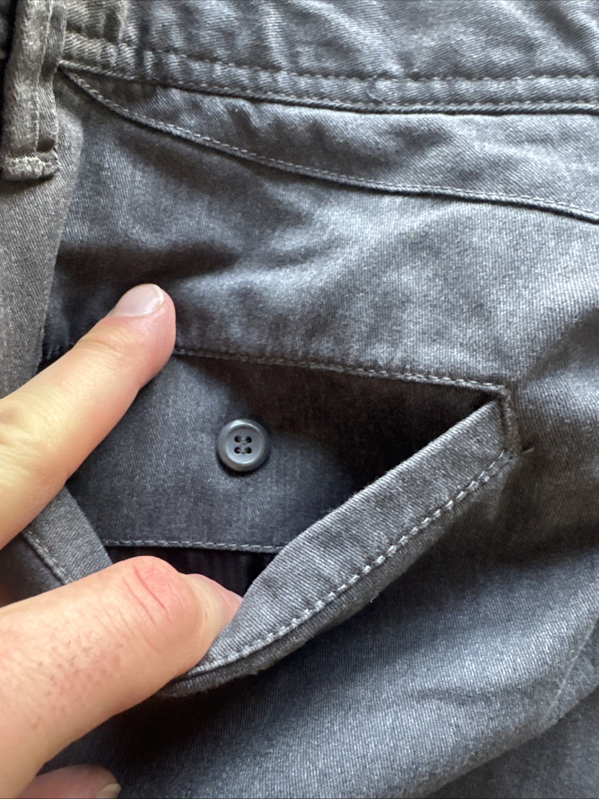 Volcom Pants Gray Flat Front Men’s Size 38×33 True to this
