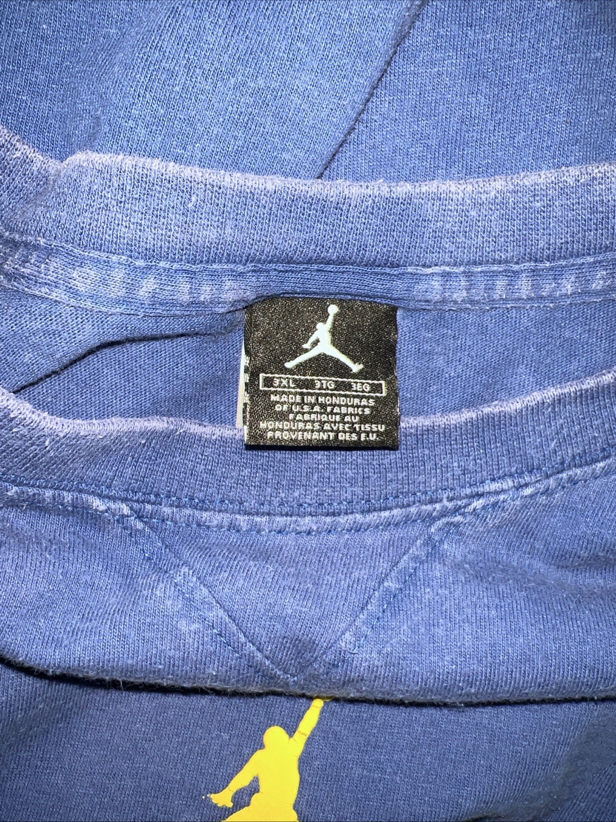 Air Jordan Blue Global T-Shirt Basketball Print size XXXL 3x Brand