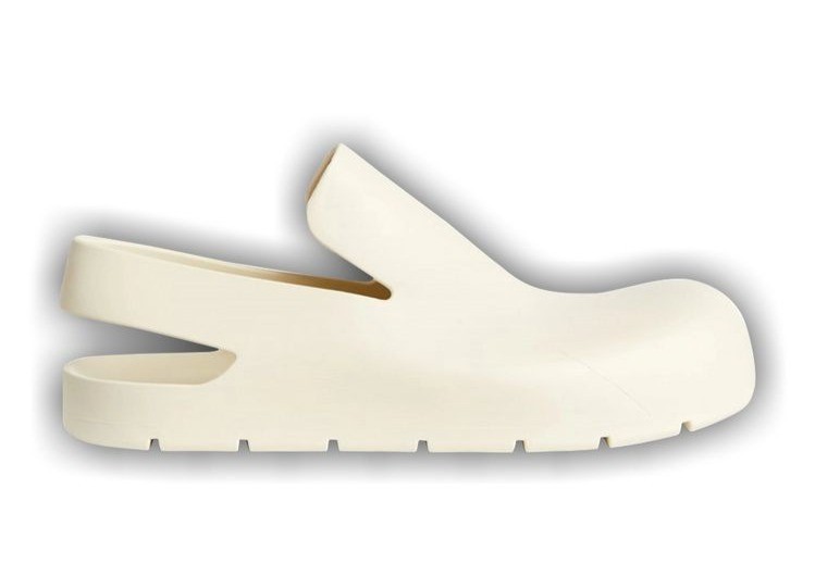 Bottega Veneta Puddle Slingback Sandals in Sea Salt