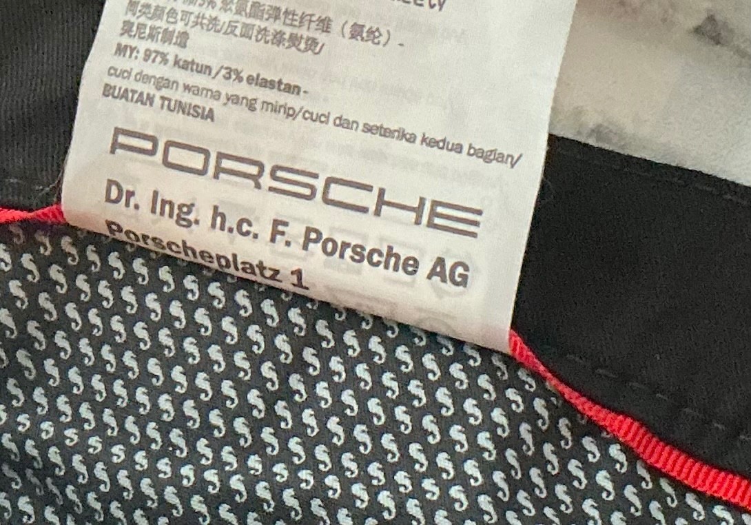 Porsche Design Uniform Mens Acetate Black Casual Trousers Pants Size 34×32 New