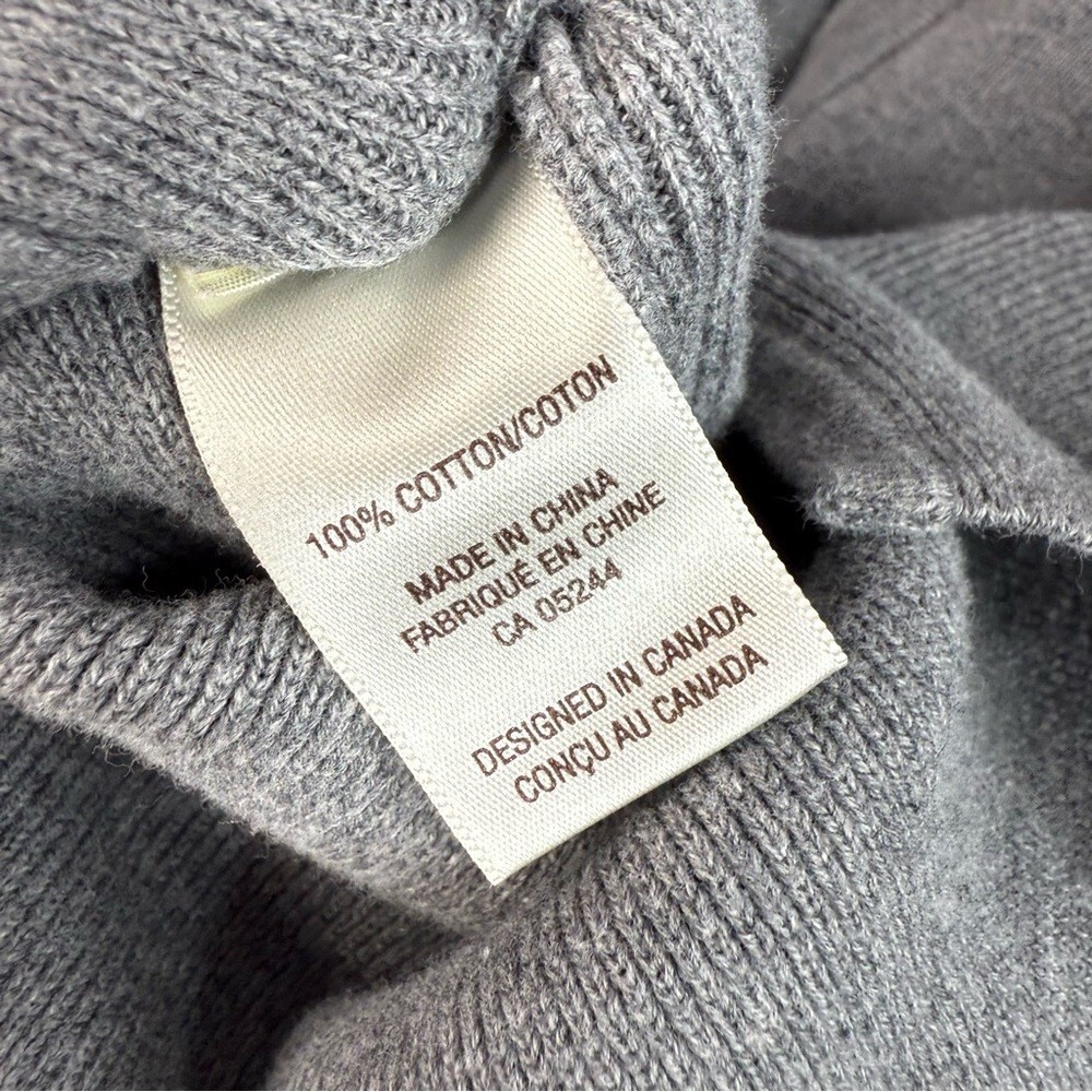 Cotton Ginny sweater zip up long style knit pockets Cozy Gray Women’s Cardigan