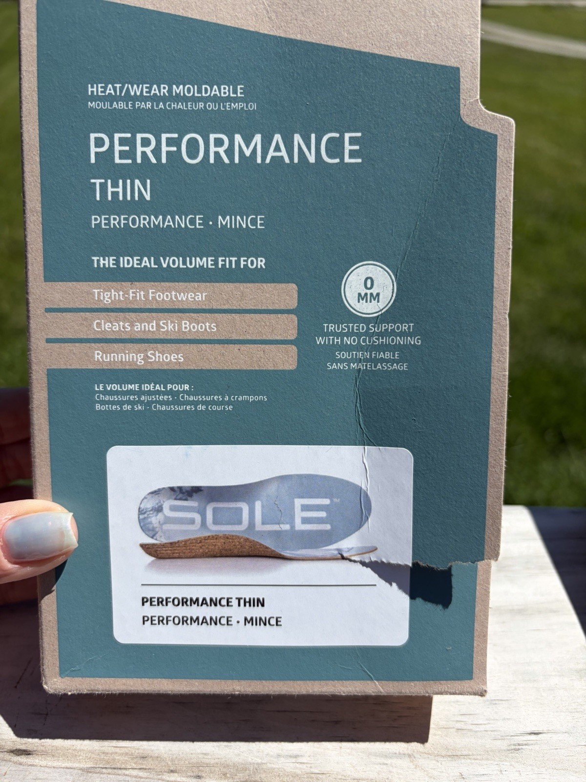 SOLE Performance Thin Shoe Insoles Orthotic Arch Support Inserts Plantar M13 W11