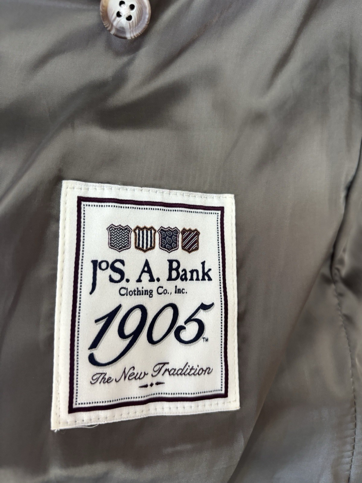 Jos. A. Bank 1905 Men’s Tan Solid Corduroy Sport Coat 42R 2-Piece 2-Button