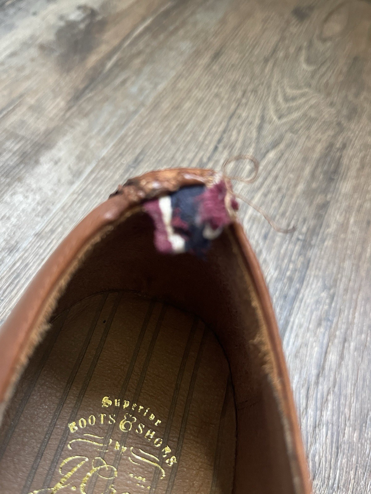 J. Crew Men’s Oar Stripe Italian Leather Derby Shoes Size 12