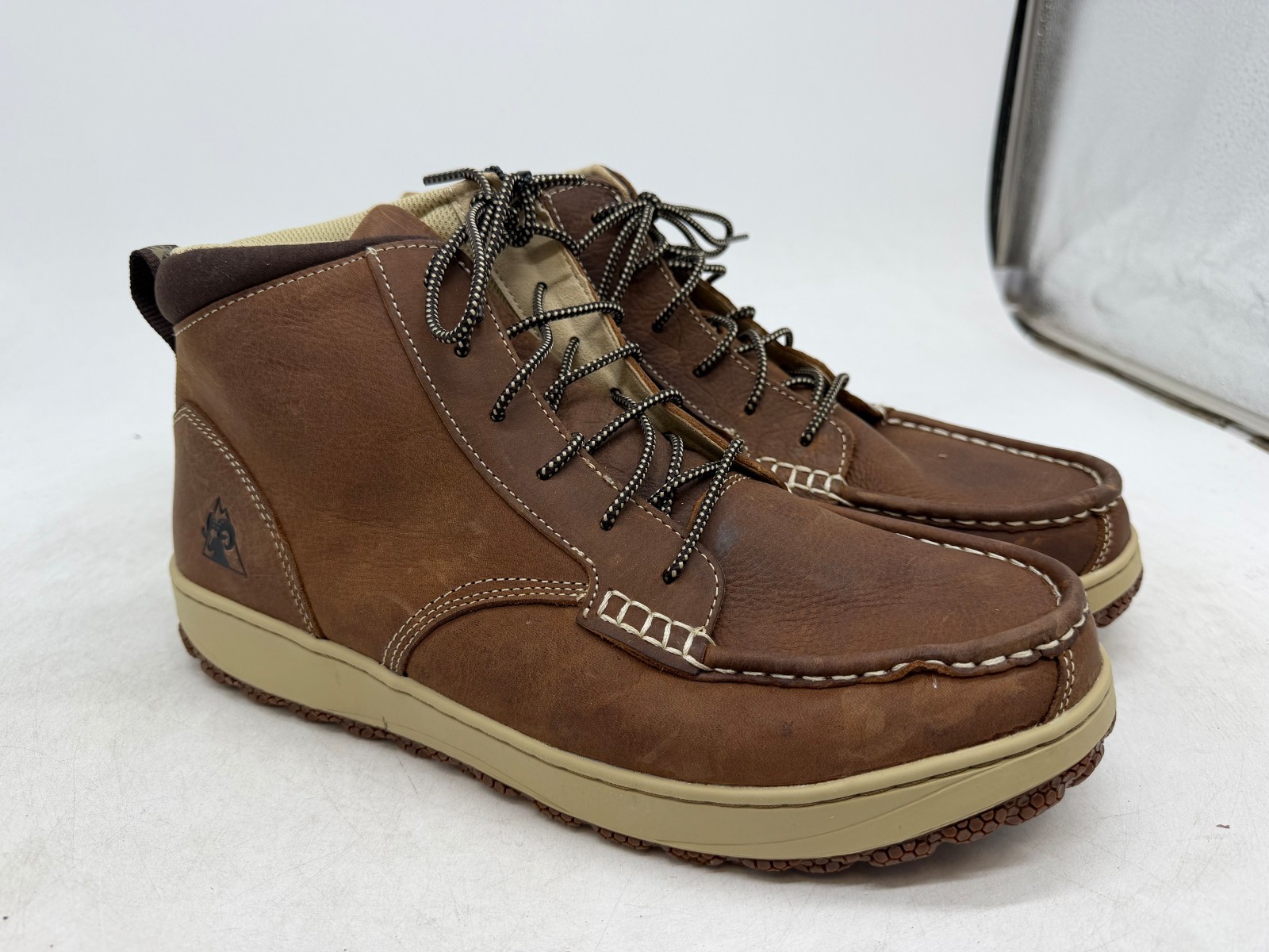 Rocky Dry-Strike SRX Outdoor Boots Men’s Dark Brown Leather Round Toe – 12