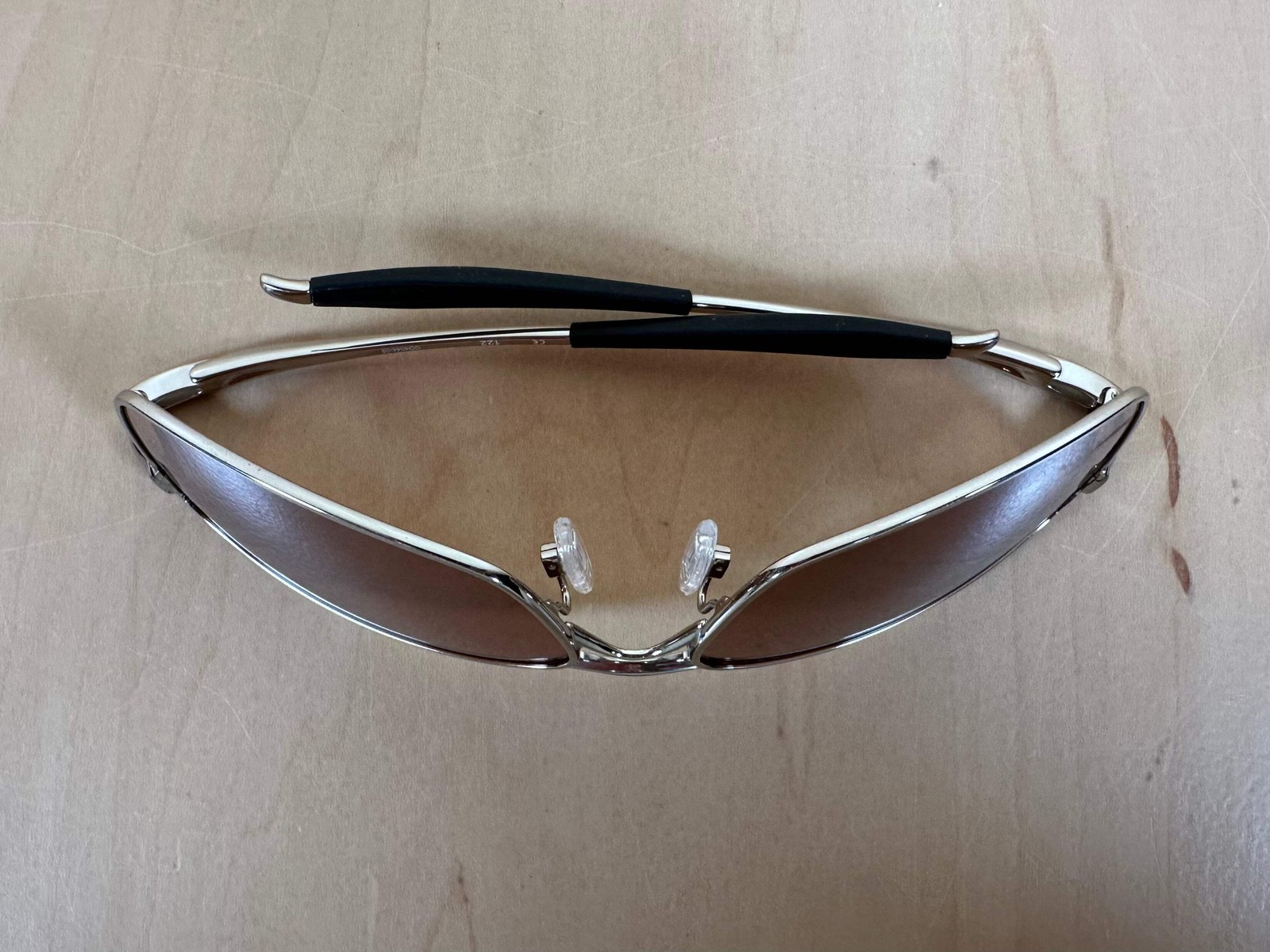 Oakley Crosshair 2.0 Sunglasses Polished Chrome Frames w/Brown Lenses