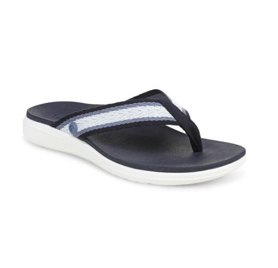 NEW VIONIC Beach Indigo Toe Post Sandal – Navy Blazer Multi, Medium
