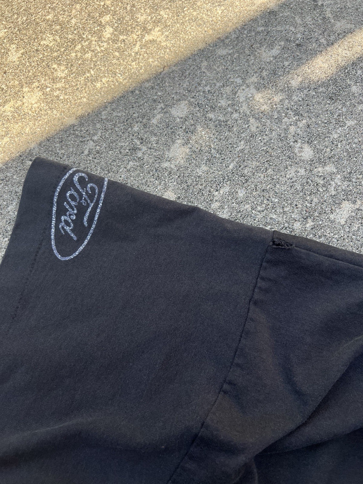Faded Distressed Vintage 90s Single Stitch Ford Oval Logo T Shirt Black XL FOTL
