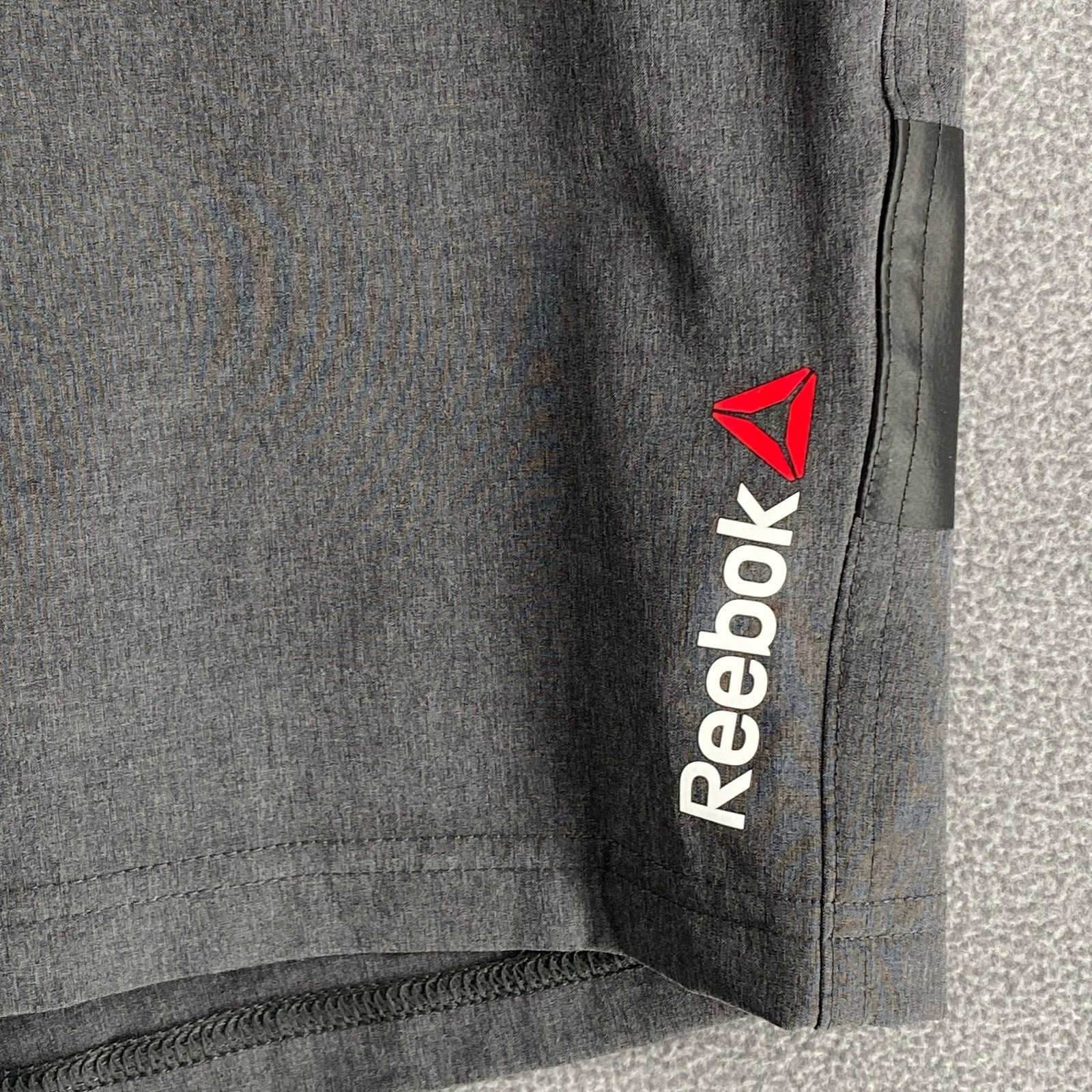 Reebok Hybrid Training Shorts Mens 36 Gray Speedwick Swim Outdoor Hiking Golf