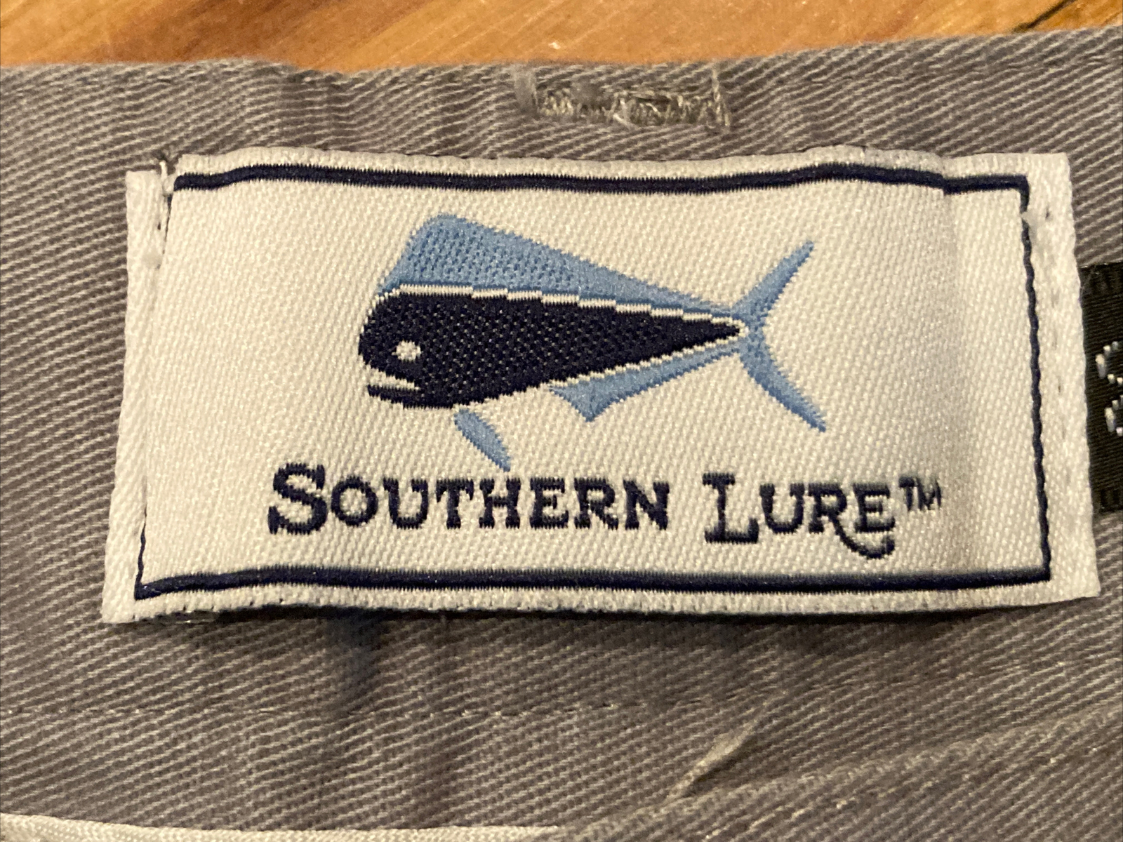Southern Lure 100% Cotton Casual Outdoor Fishing Gray Flat Shorts Mens 36 x 6