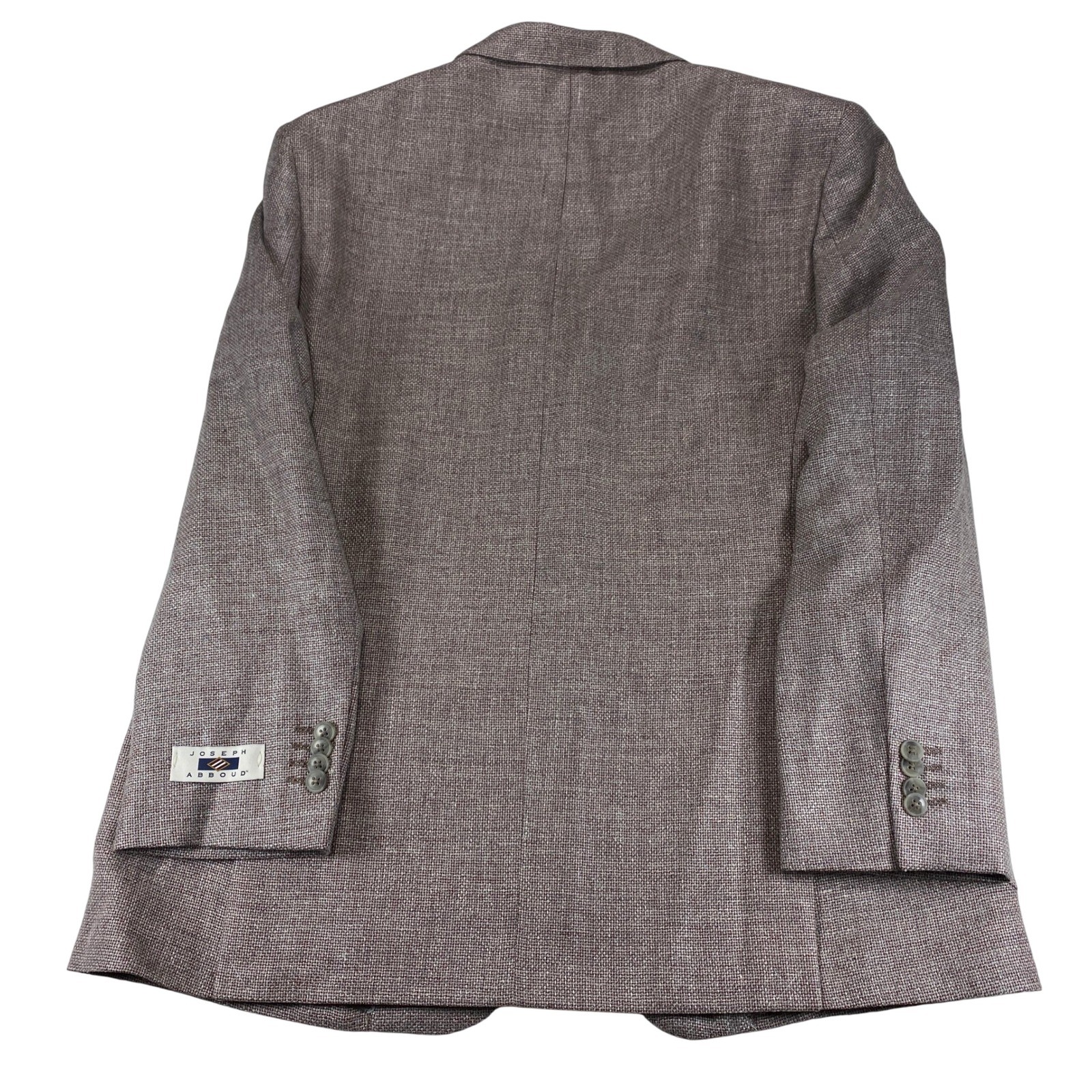 NEW Joseph Abboud Sport Coat Blazer Mens Size 44 R Gray Red Linen Wool Jacket