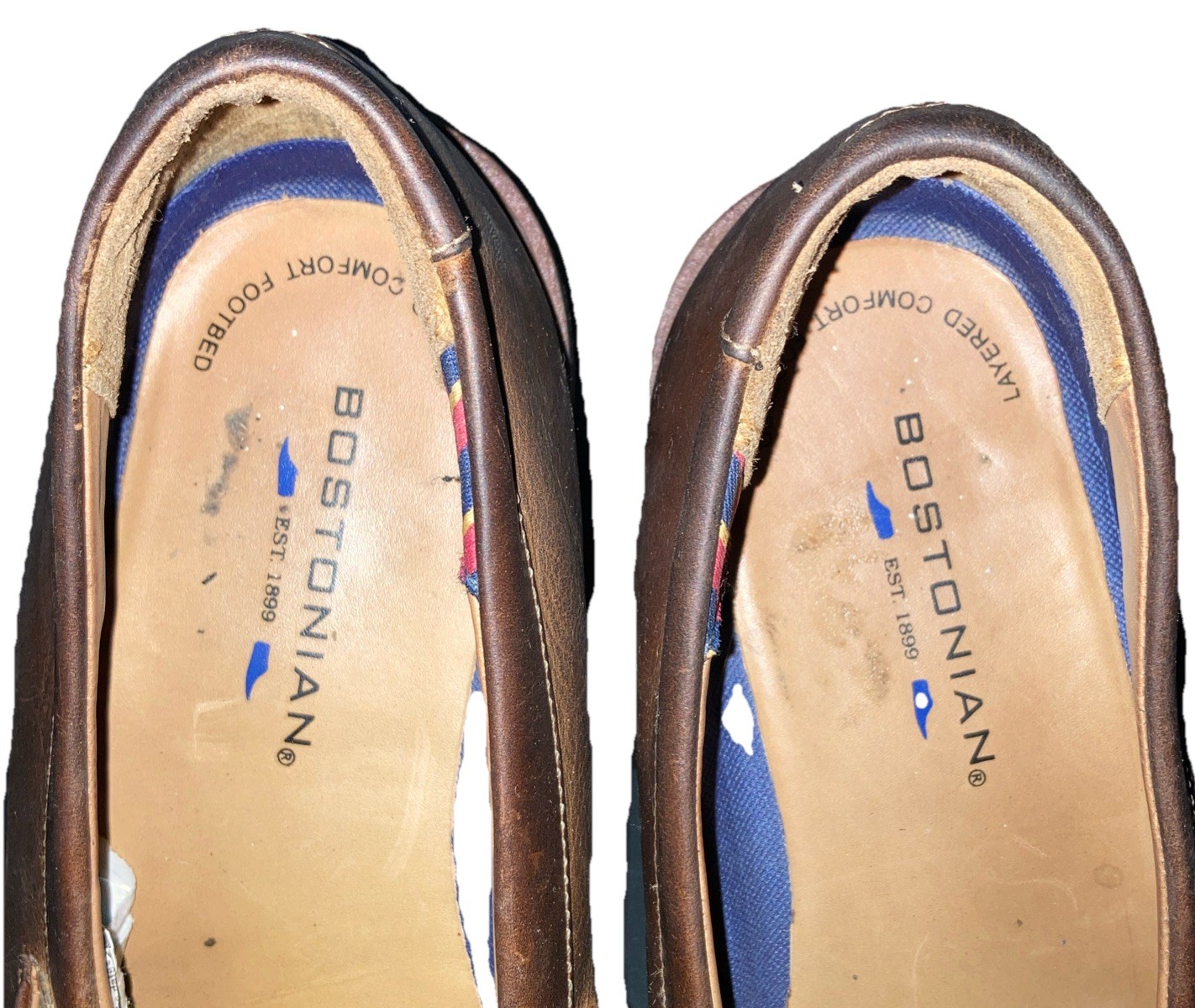 Bostonian Men’s Mckewen Step Brown Leather Dress Loafers Size US 8M $150