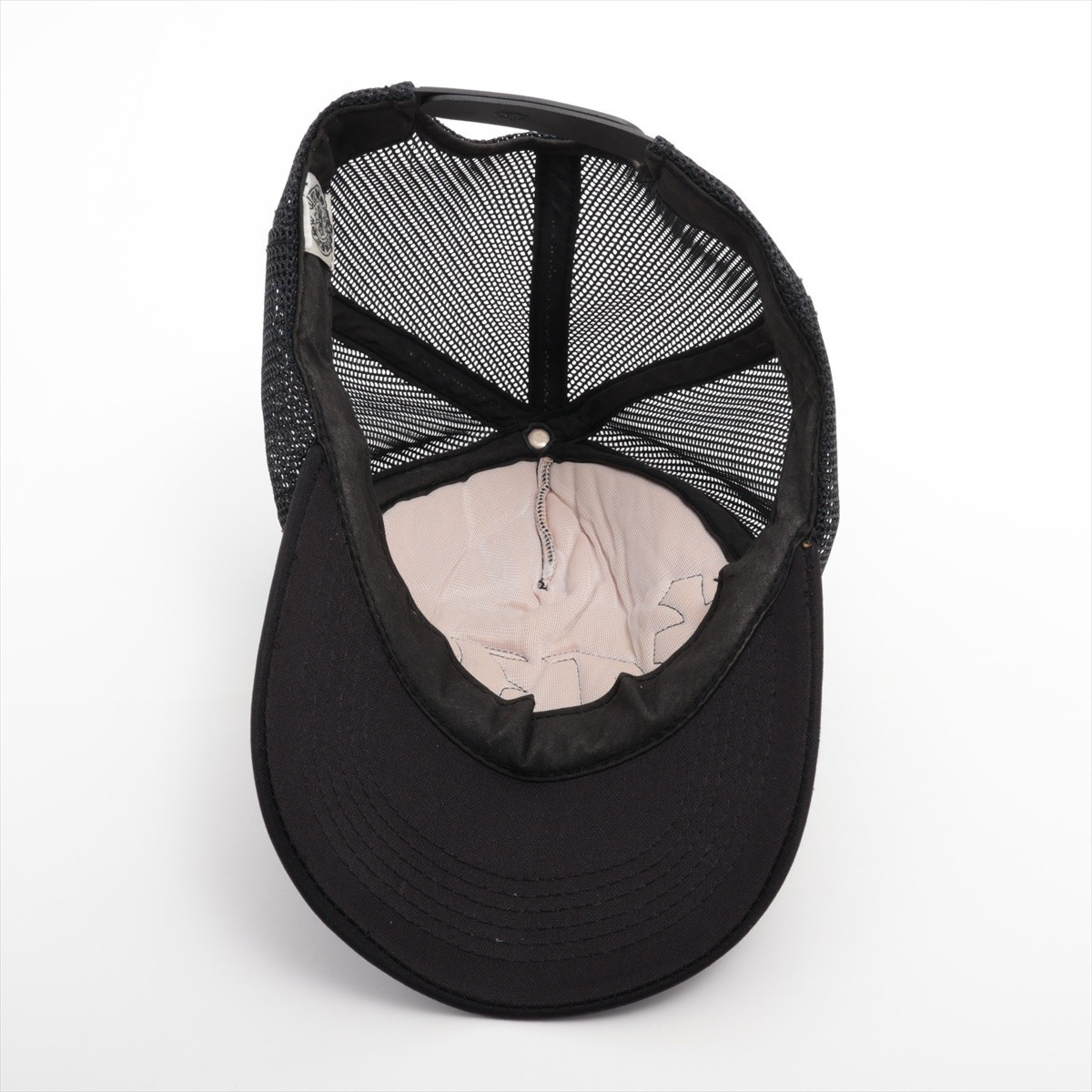 Extremely Rare ◇ Chrome Hearts CH Leather Patch with Cross , Mesh Trucker Cap