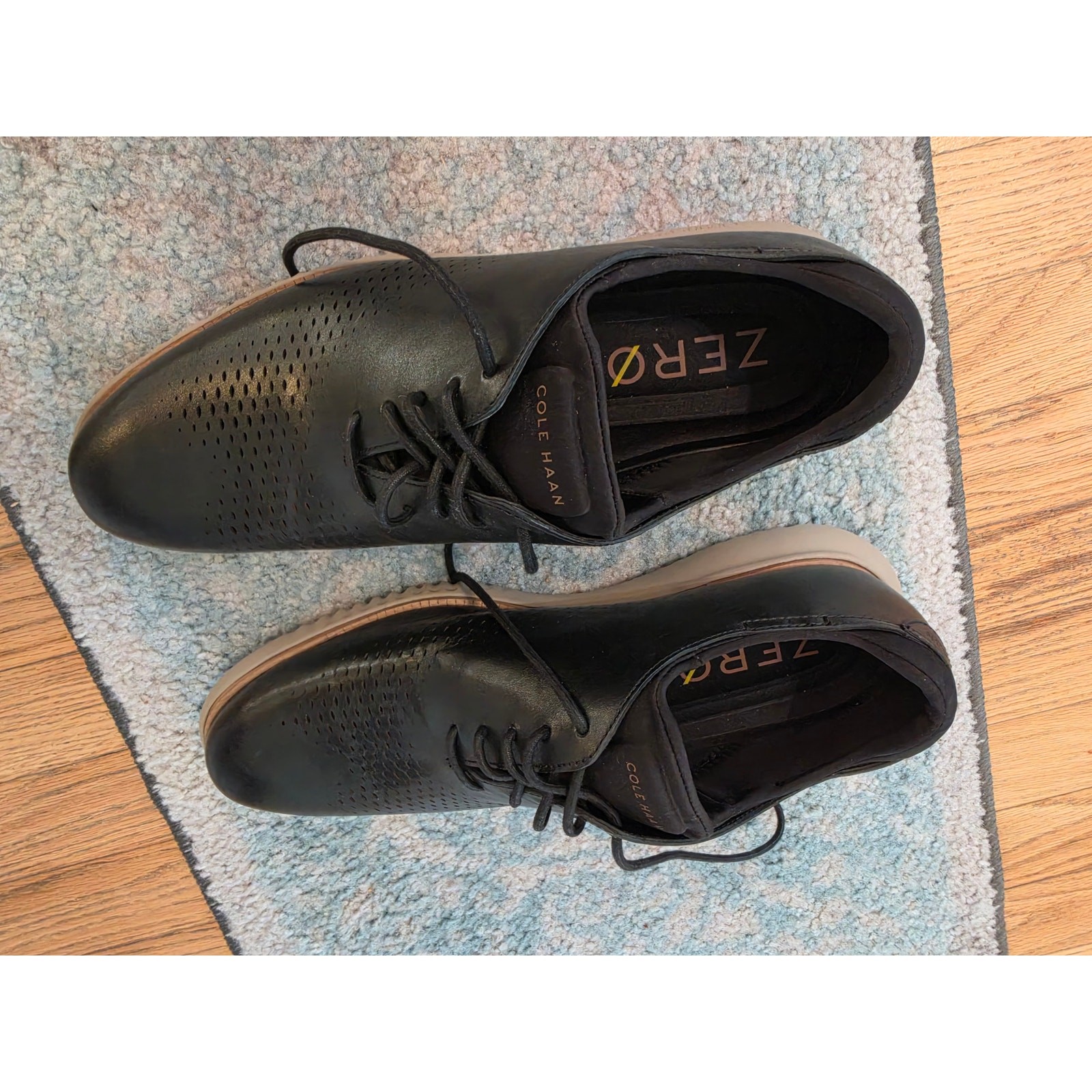 Cole Haan Men’s 2.Zerogrand Laser Wingtip Oxfords Shoes sz 12