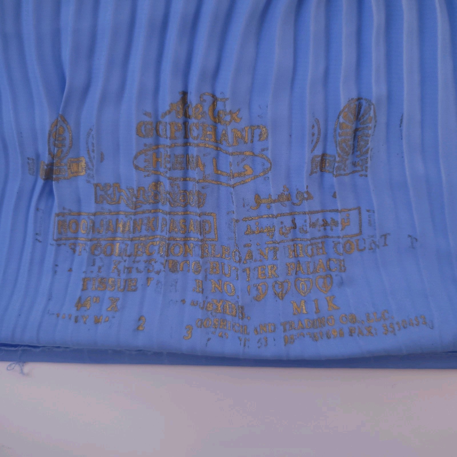 Vtg Light Blue Afghan Burqa Womens Islamic Veil Afghanistan