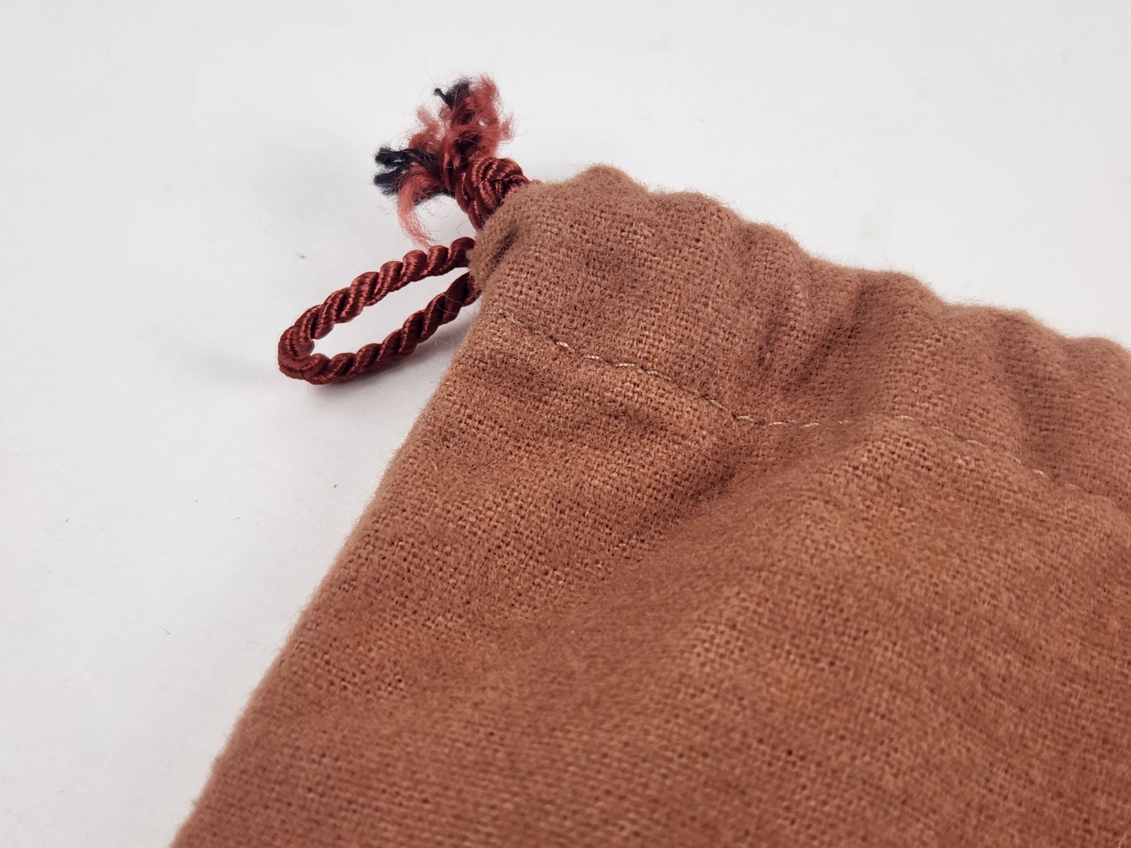 Authentic Loewe Dust Bag ONLY Drawstring 14.5 x 15.5″ Logo Brown Storing Closure