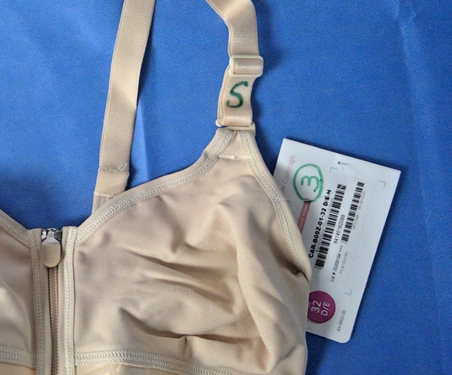 Marena SAMPLE Caress B09Z Ultra Low Coverage Post-Op Bra, Various Sizes/Color