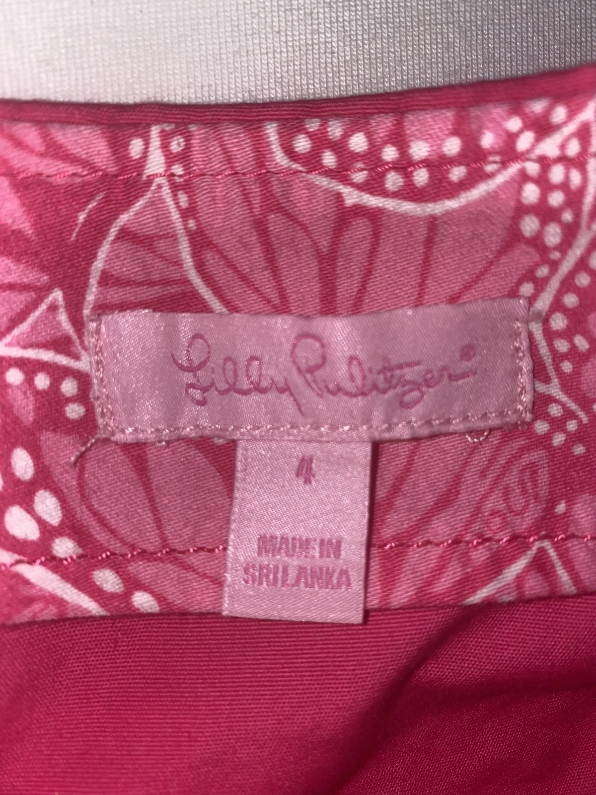 Lilly Pulitzer Skirt Womens 4 Pink Pleated Belted Twill Pockets Summer Casual