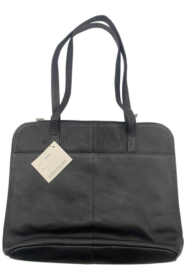 Le Donne Leather Business Tote Morderno Black