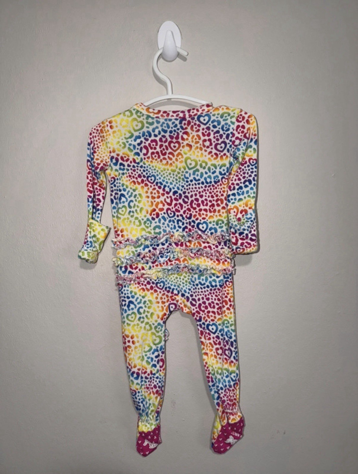 Posh Peanut Lisa Frank- Ruffle Footie (0-3M)