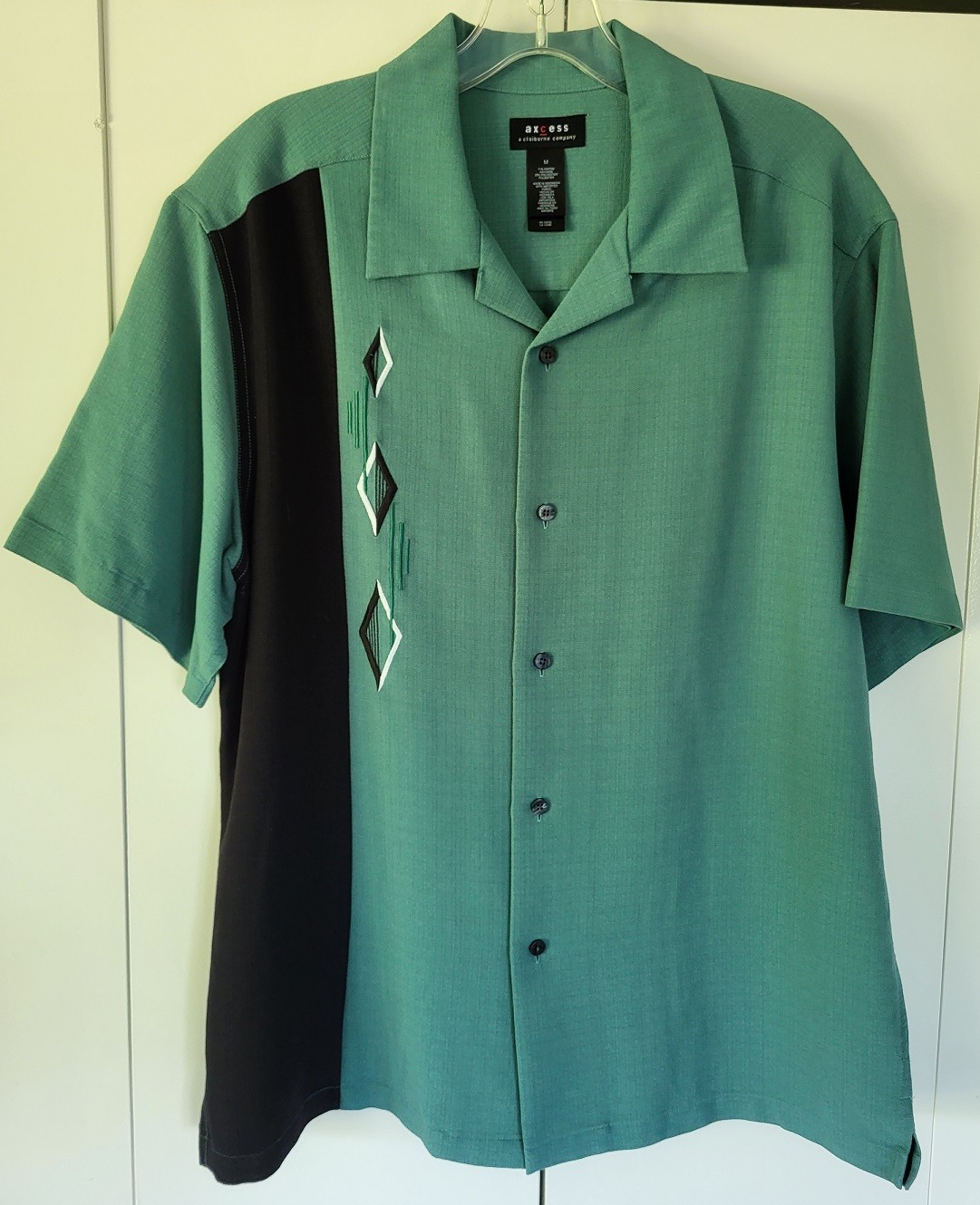 AXCESS NWOT MEN’S MEDIUM BOWLING ROCKABILLY MAD MEN ATOMIC 1950s STYLE SHIRT